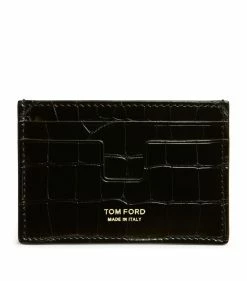TOM FORD Aligator Card Holder BLK BLK Cardholders