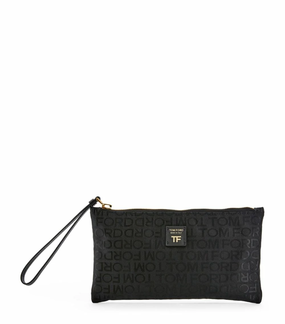 TOM FORD All-Over Logo Flat Travel Pouch U9000 Pouches 1 TOM FORD All-Over Logo Flat Travel Pouch U9000 Pouches