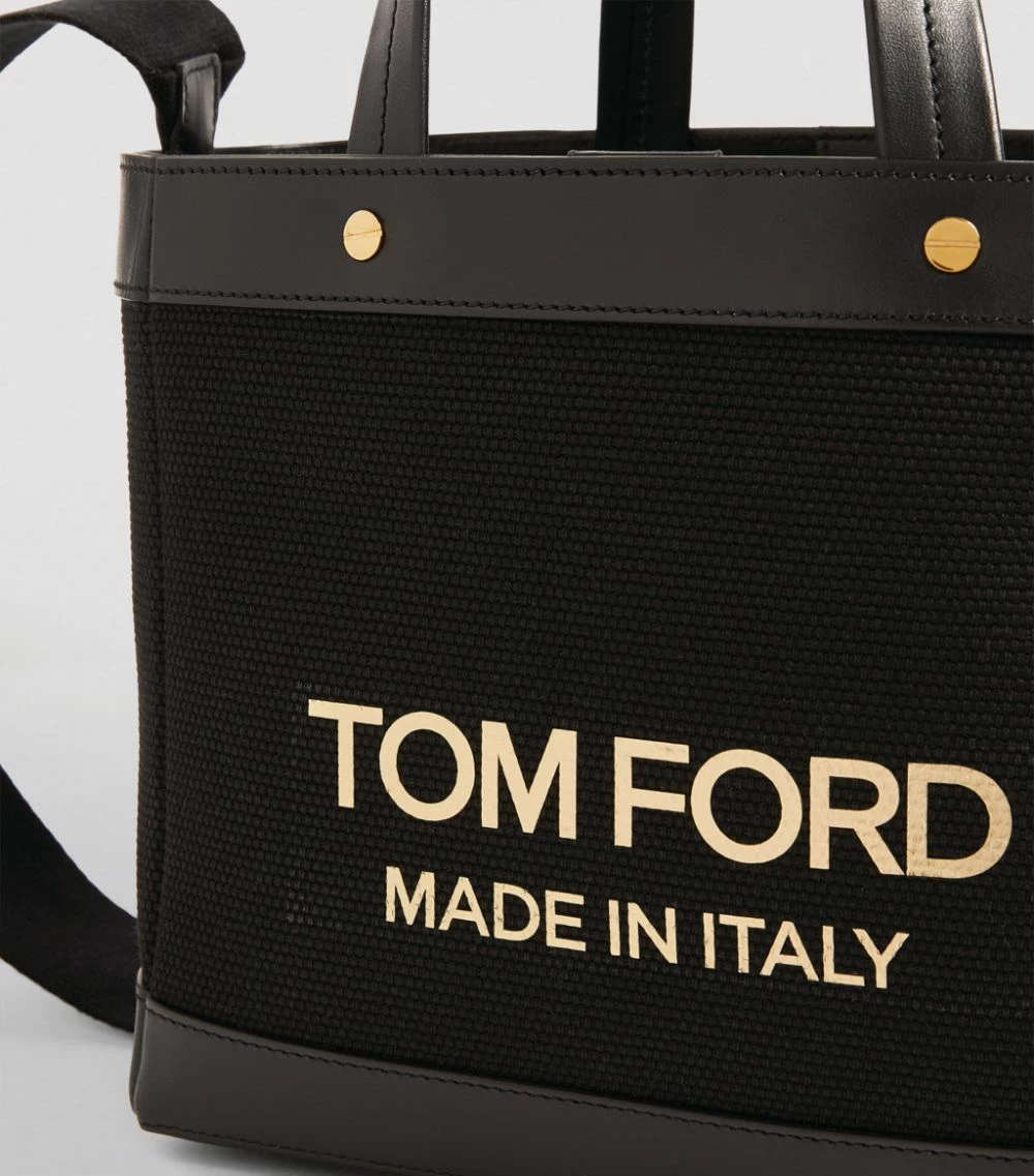 TOM FORD Canvas T Screw Tote Bag C9203 Tote Bags 6 TOM FORD Canvas T Screw Tote Bag C9203 Tote Bags - Image 6
