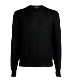 TOM FORD Cashmere-Silk Sweater 001 BLK SLD Jumpers
