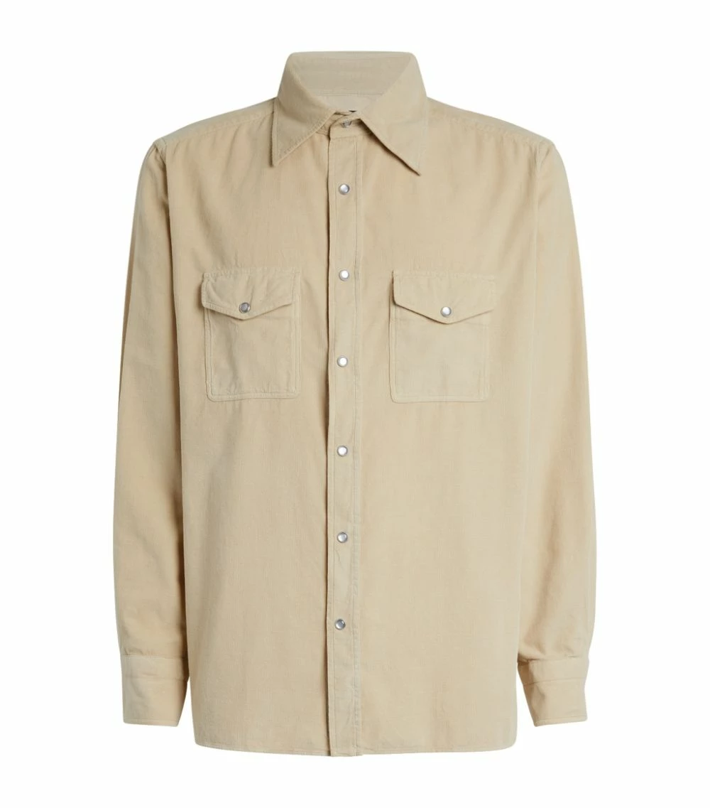 TOM FORD Corduroy Shirt 272 LT BGE SLD Casual Shirts 1 TOM FORD Corduroy Shirt 272 LT BGE SLD Casual Shirts