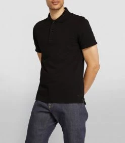 TOM FORD Cotton Piqué Polo Shirt 002 BLK Polo Shirts -Tom Ford Store tom ford cotton pique polo shirt 17530958 36980474 1000