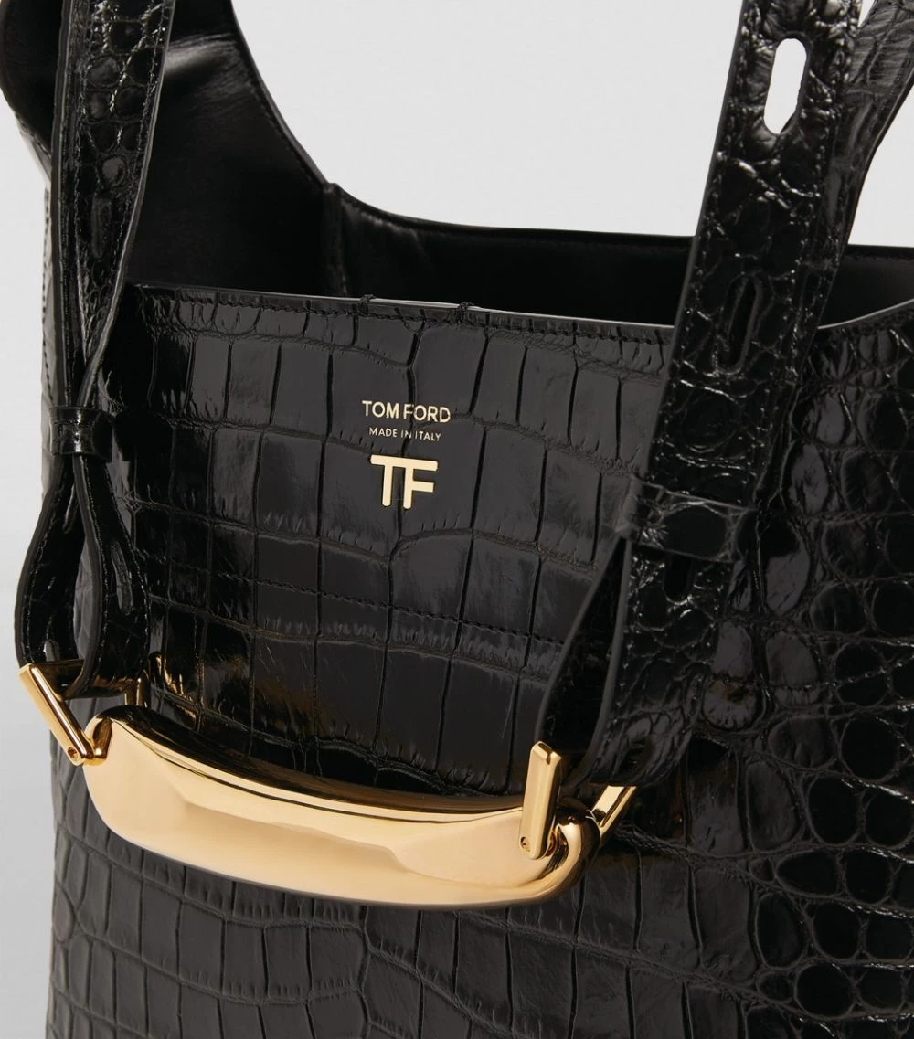 TOM FORD Croc-Embossed Shoulder Bag u9000 Shoulder Bags 6 TOM FORD Croc-Embossed Shoulder Bag u9000 Shoulder Bags - Image 6