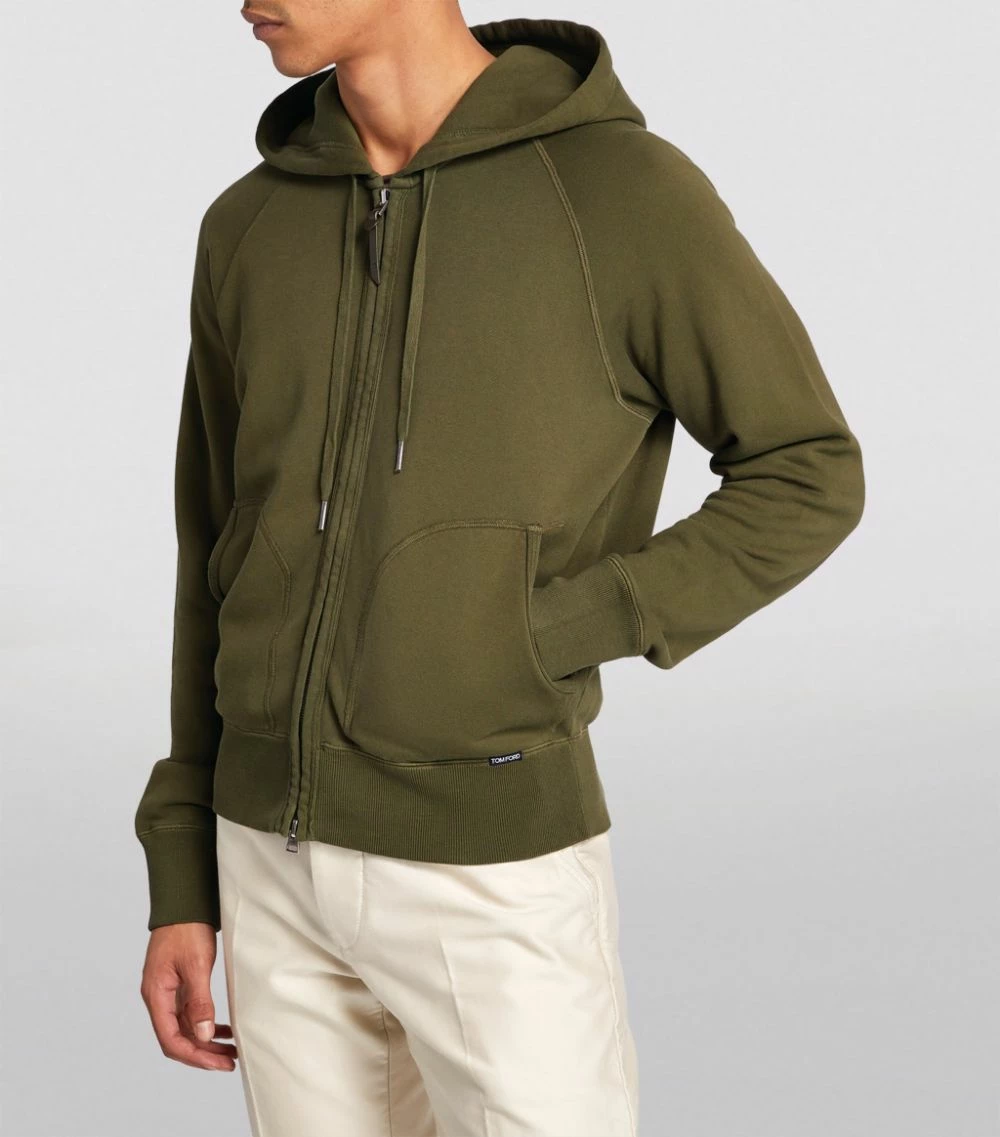 TOM FORD Garment-Dyed Hoodie 312 MD GRN SLD Hoodies 3 TOM FORD Garment-Dyed Hoodie 312 MD GRN SLD Hoodies - Image 3