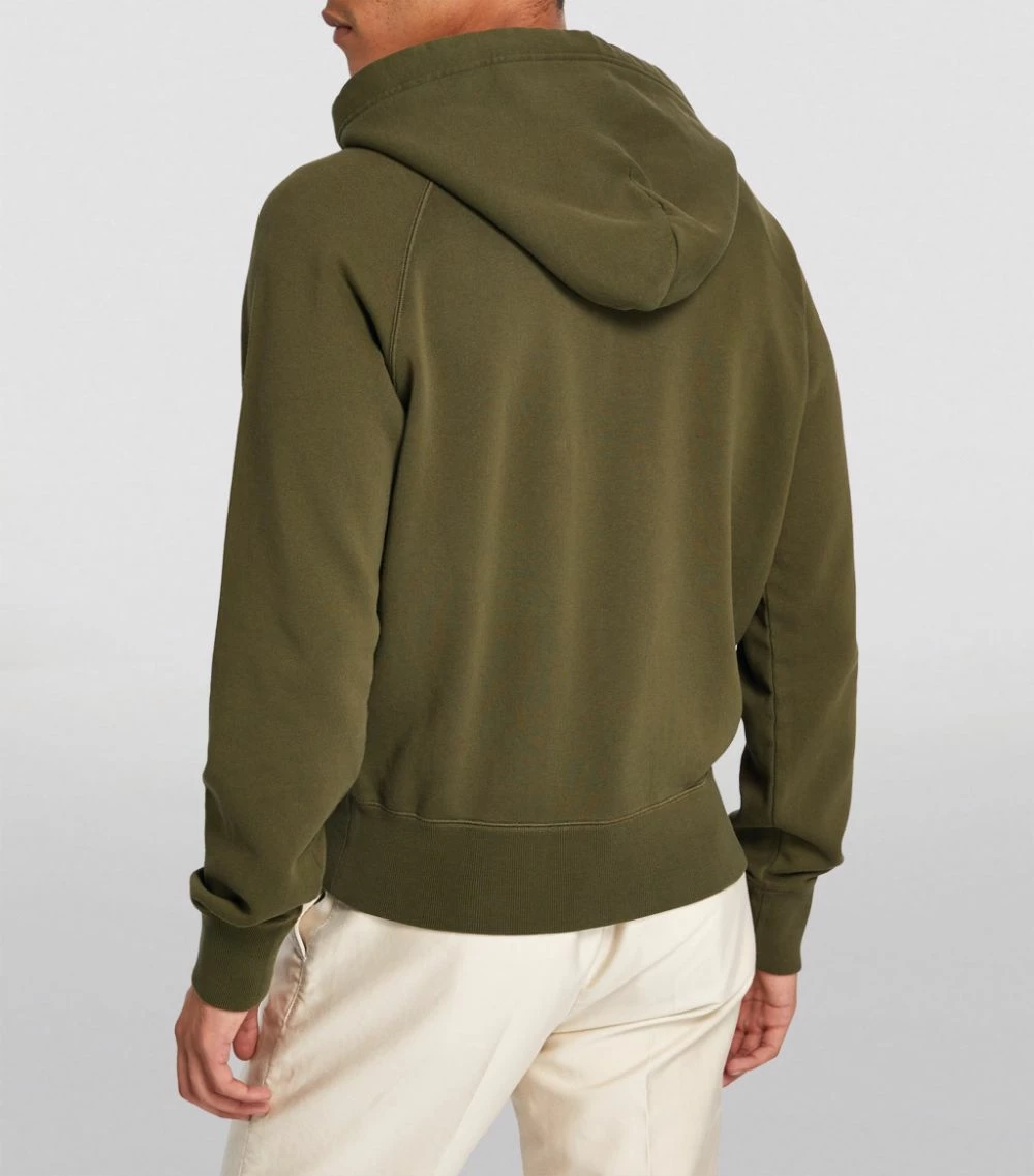 TOM FORD Garment-Dyed Hoodie 312 MD GRN SLD Hoodies 4 TOM FORD Garment-Dyed Hoodie 312 MD GRN SLD Hoodies - Image 4