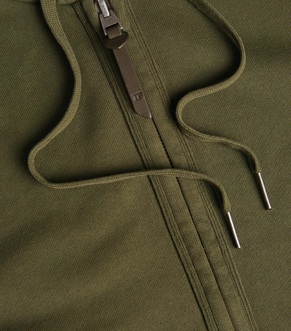 TOM FORD Garment-Dyed Hoodie 312 MD GRN SLD Hoodies 5 TOM FORD Garment-Dyed Hoodie 312 MD GRN SLD Hoodies - Image 5