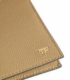 TOM FORD Leather Money Clip Wallet U7099 DARK SAND Wallets -Tom Ford Store tom ford leather money clip wallet 17511928 36781387 1000