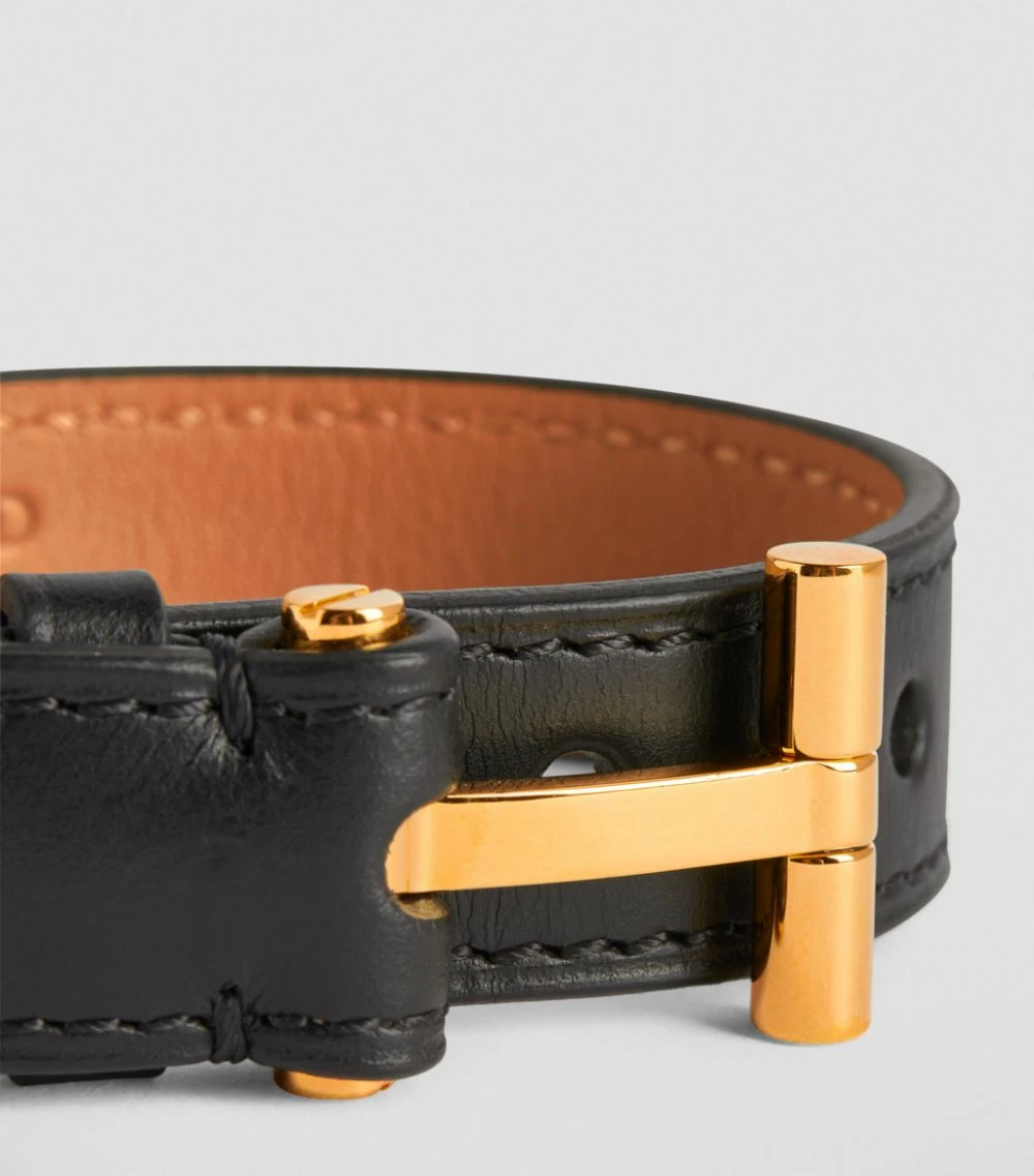TOM FORD Leather T Bracelet BLG BLACK Jewellery 9 TOM FORD Leather T Bracelet BLG BLACK Jewellery - Image 9