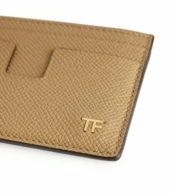 TOM FORD Leather T-Line Card Holder U7099 DARK SAND Cardholders 5 TOM FORD Leather T-Line Card Holder U7099 DARK SAND Cardholders -Tom Ford Store tom ford leather t line card holder 17510938 36782506 1000