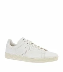 TOM FORD Leather Warwick Sneakers BRR WHITE Low-Top Sneakers