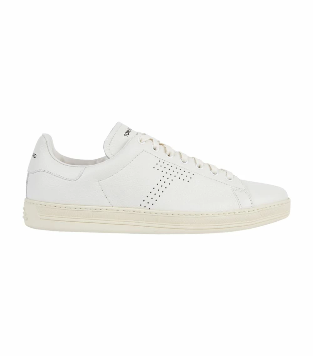 TOM FORD Leather Warwick Sneakers BRR WHITE Low-Top Sneakers 3 TOM FORD Leather Warwick Sneakers BRR WHITE Low-Top Sneakers - Image 3