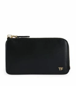 TOM FORD Leather Zip Wallet U9000BLACK Wallets