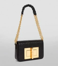 TOM FORD Medium Python Natalia Shoulder Bag BLK Top Handle Bags 9 TOM FORD Medium Python Natalia Shoulder Bag BLK Top Handle Bags -Tom Ford Store tom ford medium python natalia shoulder bag 16454838 31894020 1000