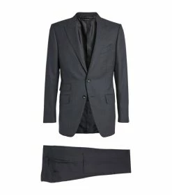 TOM FORD O'Connor Two-Piece Suit 416 BLUE NAVY CHECK 2 Piece Suits