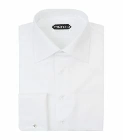 TOM FORD Piqué Cocktail Shirt WHITE Formal Shirts
