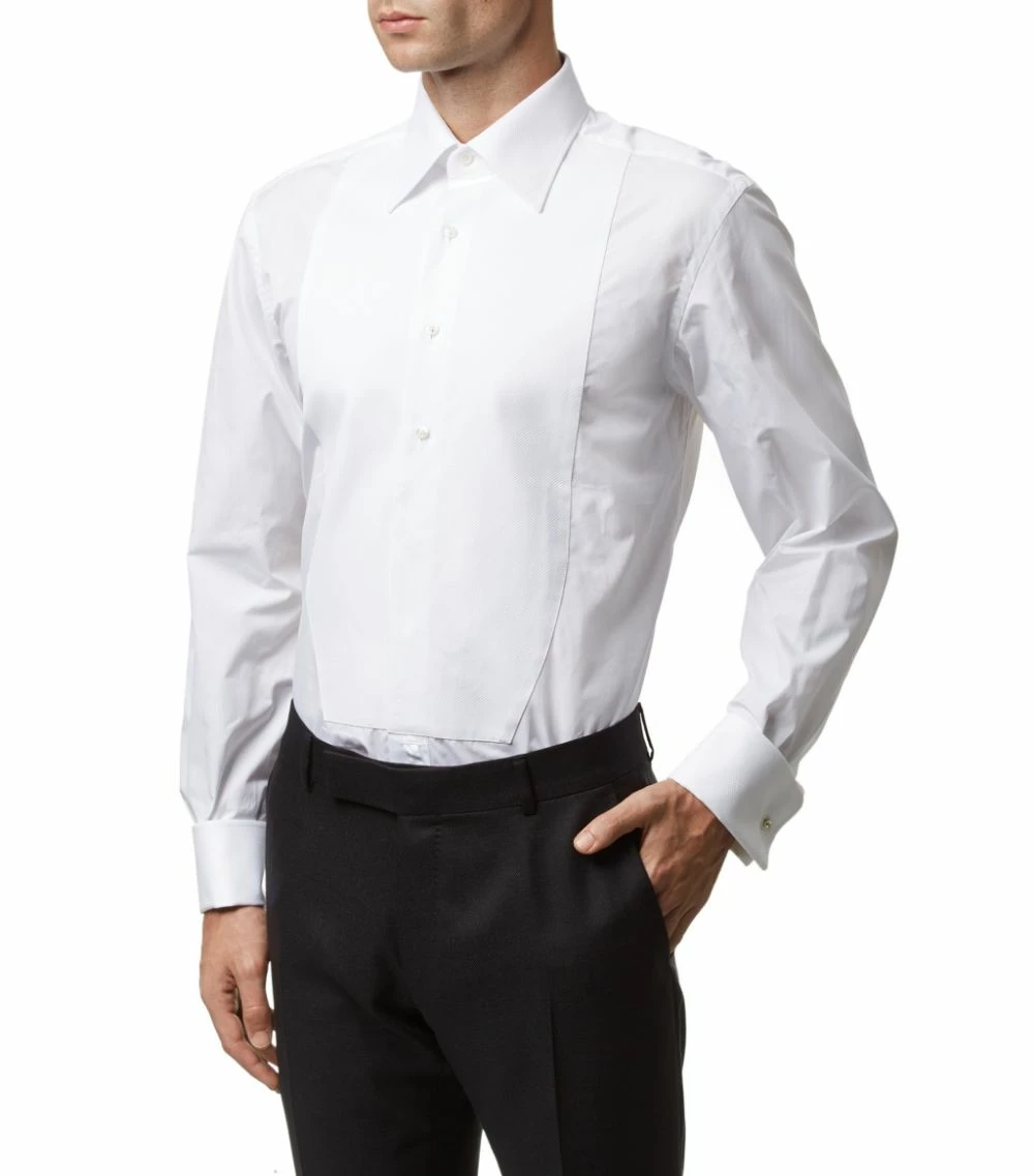 TOM FORD Piqué Cocktail Shirt WHITE Formal Shirts 5 TOM FORD Piqué Cocktail Shirt WHITE Formal Shirts - Image 5
