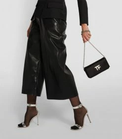 TOM FORD Satin Crystal-Logo Clutch Bag u9000 Clutch Bags -Tom Ford Store tom ford satin crystal logo clutch bag 16455512 31890816 1000