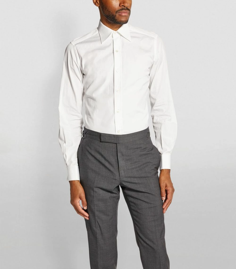 TOM FORD Slim Formal Shirt 100 WHT Formal Shirts 3 TOM FORD Slim Formal Shirt 100 WHT Formal Shirts - Image 3