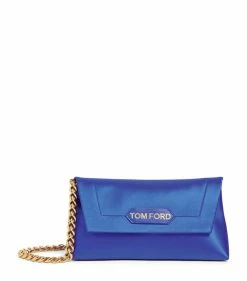 TOM FORD Small Satin Chain Clutch Bag U5055 Clutch Bags