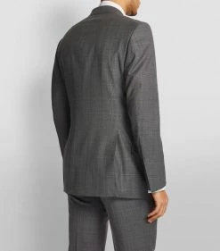 TOM FORD Windsor Check 3-Piece Suit 911R85 GREY POW 3 Piece Suits -Tom Ford Store tom ford windsor check 3 piece suit 16407534 31500700 1000