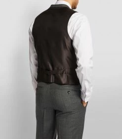 TOM FORD Windsor Check 3-Piece Suit 911R85 GREY POW 3 Piece Suits -Tom Ford Store tom ford windsor check 3 piece suit 16407534 31501136 1000