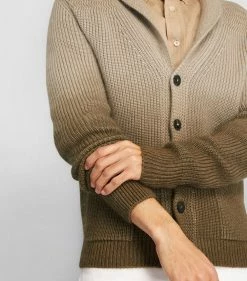 TOM FORD Wool-Blend Dip-Dye Cardigan 262 MD BGE SLD Cardigans -Tom Ford Store tom ford wool blend dip dye cardigan 17531591 37540138 1000